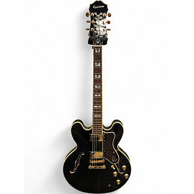 Used Epiphone SHERATON II PRO Ebony Hollow Body Electric Guitar