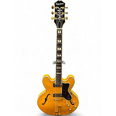 Used Epiphone SHERATON Natural Hollow Body Electric Guitar