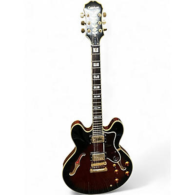 Used Epiphone SHERATON Tobacco Hollow Body Electric Guitar