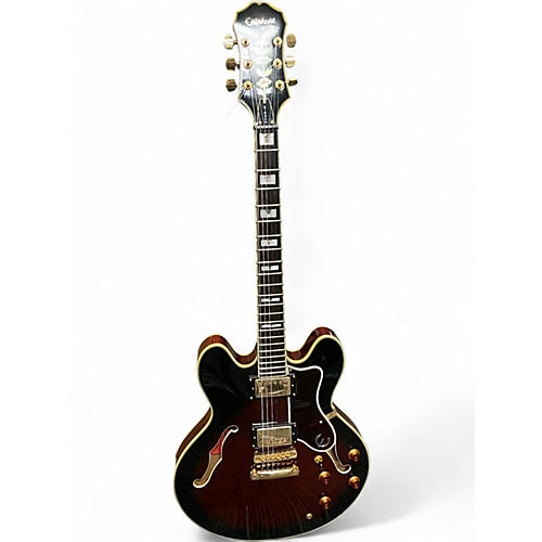 Used Epiphone SHERATON Tobacco Hollow Body Electric Guitar Tobacco
