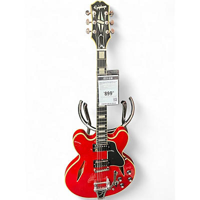 Used Epiphone SHINICHI UBUKATA ES-335 SATIN CHERRY Hollow Body Electric Guitar
