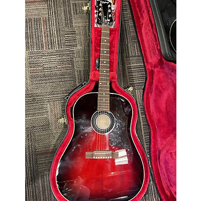 Epiphone Used Epiphone SLASH J-45 Candy Red Burst Acoustic Guitar