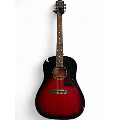 Used Epiphone SLASH J45 Candy Red Burst Acoustic Electric Guitar