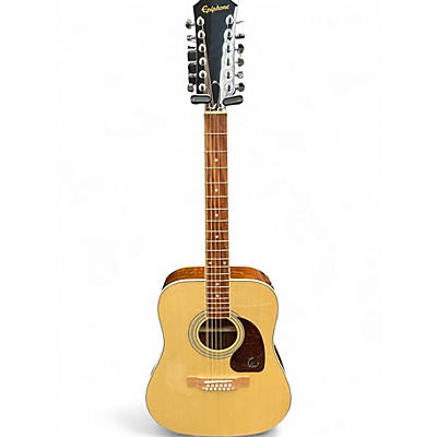 Used Epiphone SONGMAKER DR212 Natural 12 String Acoustic Guitar