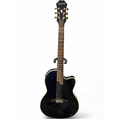 Used Epiphone SST Studio GLOSS BLACK Acoustic Electric Guitar