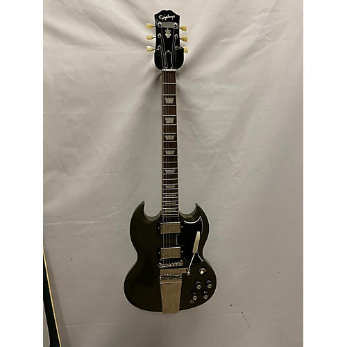 Epiphone Used Epiphone Sg Inspired Maestro Tailpiece Olive Drab Solid Body Electric Guitar olive drab