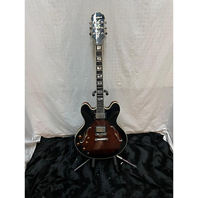 Epiphone Used Epiphone Sheraton 2 Tone Sunburst Hollow Body Electric Guitar