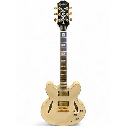 Used Epiphone Sheraton Antique White Hollow Body Electric Guitar Antique White
