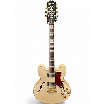 Used Epiphone Sheraton Antique White Hollow Body Electric Guitar