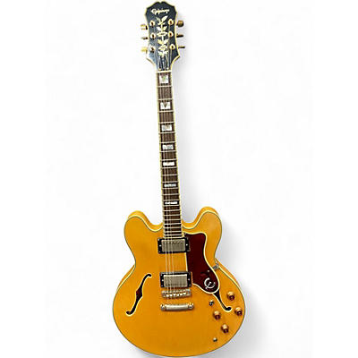Used Epiphone Sheraton Blonde Hollow Body Electric Guitar