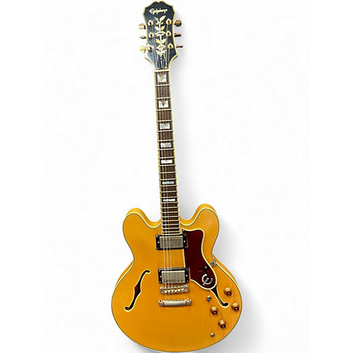 Used Epiphone Sheraton Blonde Hollow Body Electric Guitar Blonde