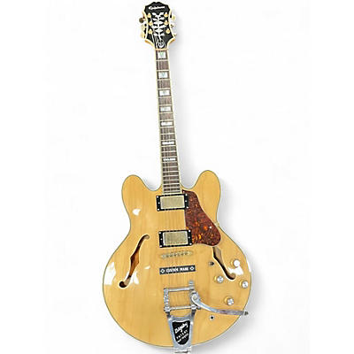 Used Epiphone Sheraton Blonde Hollow Body Electric Guitar