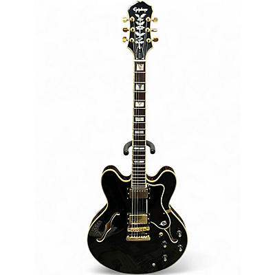 Used Epiphone Sheraton Ebony Hollow Body Electric Guitar