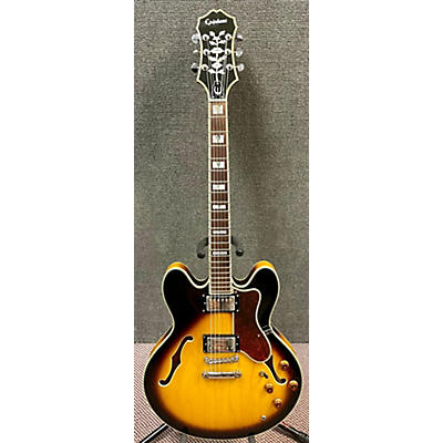 Epiphone Used Epiphone Sheraton II 2 Tone Sunburst Hollow Body Electric Guitar