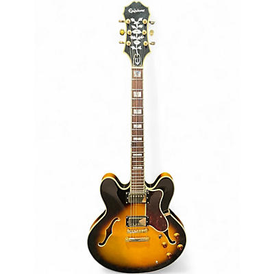 Used Epiphone Sheraton II 3 Color Sunburst Hollow Body Electric Guitar