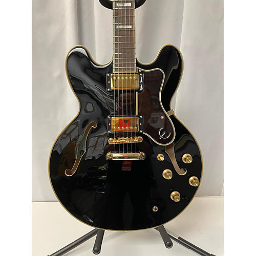 Epiphone Used Epiphone Sheraton II Black Hollow Body Electric Guitar Black