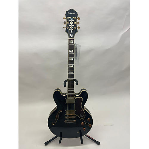 Epiphone Used Epiphone Sheraton II Black Hollow Body Electric Guitar Black