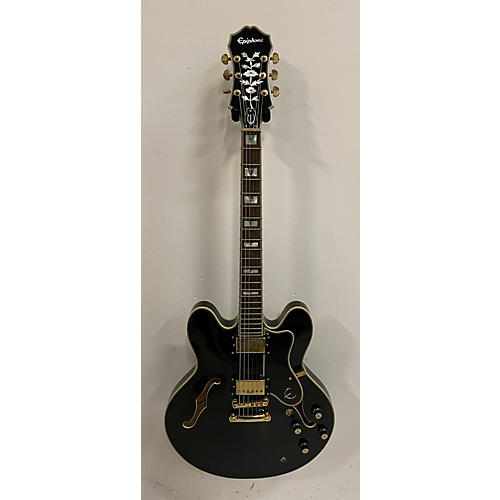 Epiphone Used Epiphone Sheraton II Black Hollow Body Electric Guitar Black