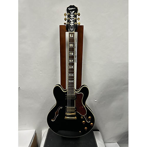 Epiphone Used Epiphone Sheraton II Black Hollow Body Electric Guitar Black