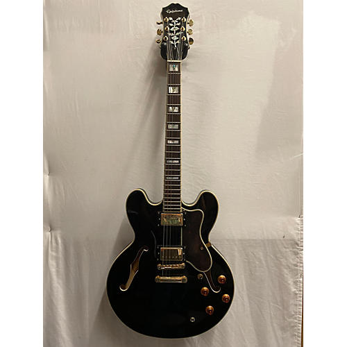 Epiphone Used Epiphone Sheraton II Black Hollow Body Electric Guitar Black