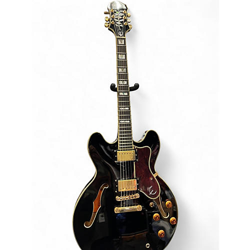 Used Epiphone Sheraton II Black Hollow Body Electric Guitar Black