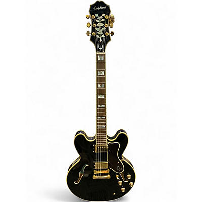Used Epiphone Sheraton II Black Hollow Body Electric Guitar