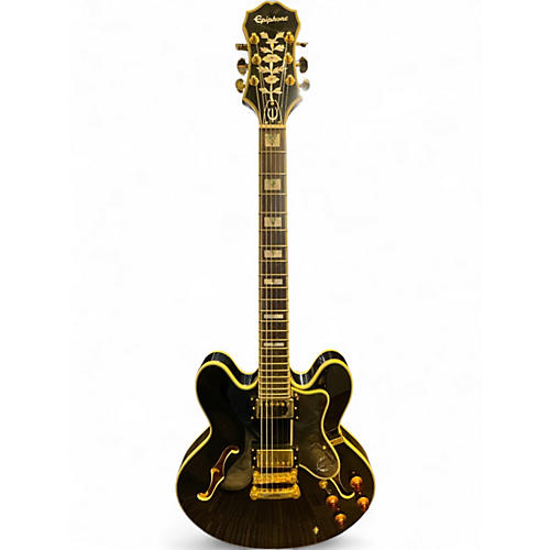Used Epiphone Sheraton II Black Hollow Body Electric Guitar Black