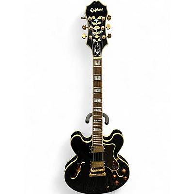 Used Epiphone Sheraton II Black Hollow Body Electric Guitar