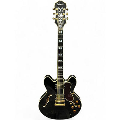 Used Epiphone Sheraton II Black Hollow Body Electric Guitar
