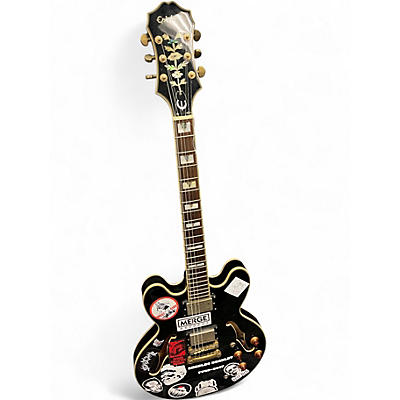 Used Epiphone Sheraton II Black Hollow Body Electric Guitar