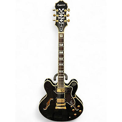 Used Epiphone Sheraton II Black Hollow Body Electric Guitar