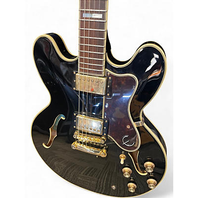 Used Epiphone Sheraton II Black Hollow Body Electric Guitar