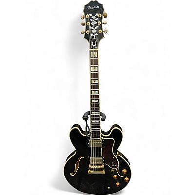 Used Epiphone Sheraton II Black Hollow Body Electric Guitar