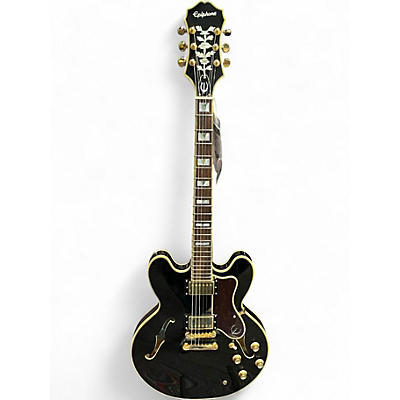 Used Epiphone Sheraton II Black Hollow Body Electric Guitar