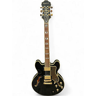 Used Epiphone Sheraton II Ebony Hollow Body Electric Guitar