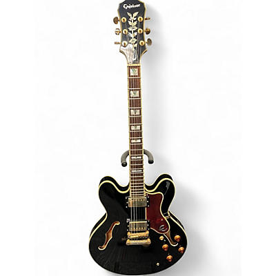 Used Epiphone Sheraton II Ebony Hollow Body Electric Guitar