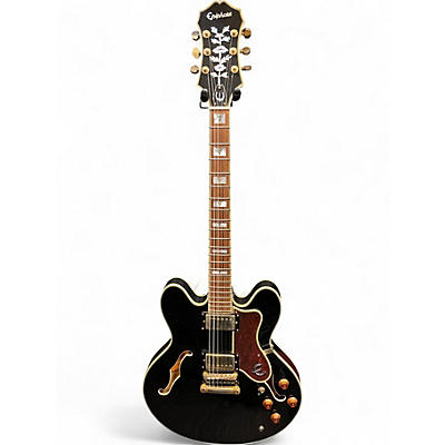 Used Epiphone Sheraton II Ebony Hollow Body Electric Guitar