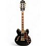 Used Epiphone Sheraton II Ebony Hollow Body Electric Guitar Ebony