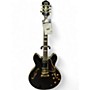 Used Epiphone Sheraton II Ebony Hollow Body Electric Guitar Ebony