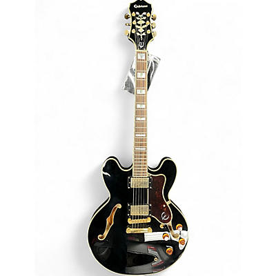 Used Epiphone Sheraton II Ebony Hollow Body Electric Guitar