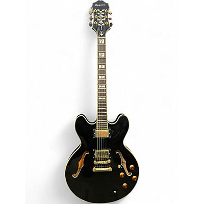 Used Epiphone Sheraton II Ebony Hollow Body Electric Guitar