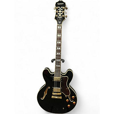 Used Epiphone Sheraton II Ebony Hollow Body Electric Guitar