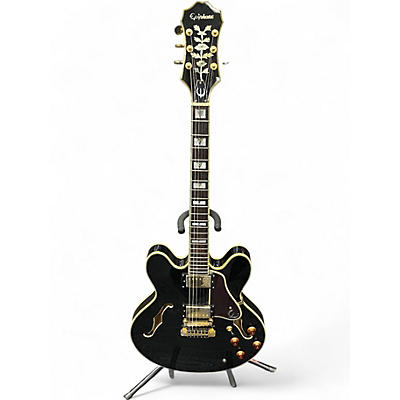 Used Epiphone Sheraton II Ebony Hollow Body Electric Guitar