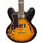 Used Epiphone Sheraton II Left Handed Tobacco Sunburst Hollow Body Electric Guitar Tobacco Sunburst