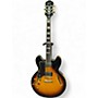 Used Epiphone Sheraton II Left Handed Vintage Sunburst Hollow Body Electric Guitar Vintage Sunburst