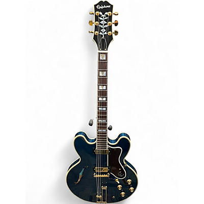 Used Epiphone Sheraton II Midnight Sapphire Hollow Body Electric Guitar