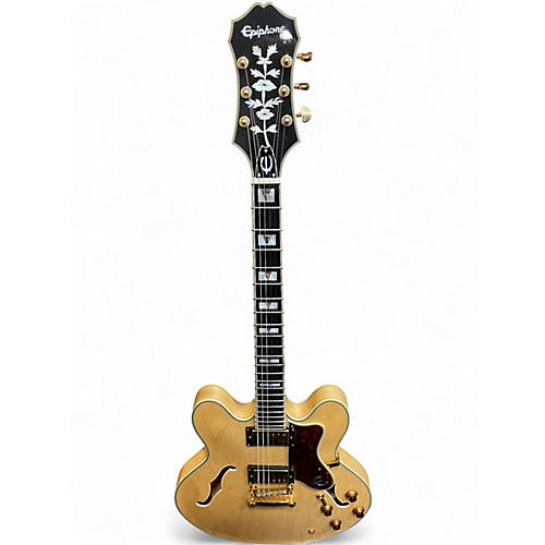 Used Epiphone Sheraton II Natural Hollow Body Electric Guitar Natural