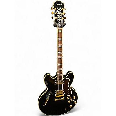 Used Epiphone Sheraton II PRO BLACK Hollow Body Electric Guitar