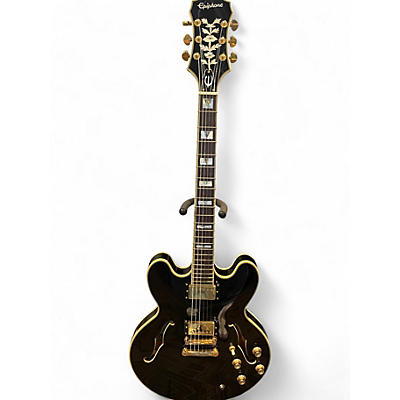 Used Epiphone Sheraton II PRO Black Hollow Body Electric Guitar
