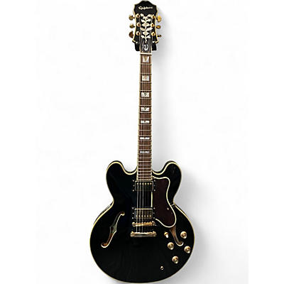 Used Epiphone Sheraton II PRO Black Hollow Body Electric Guitar